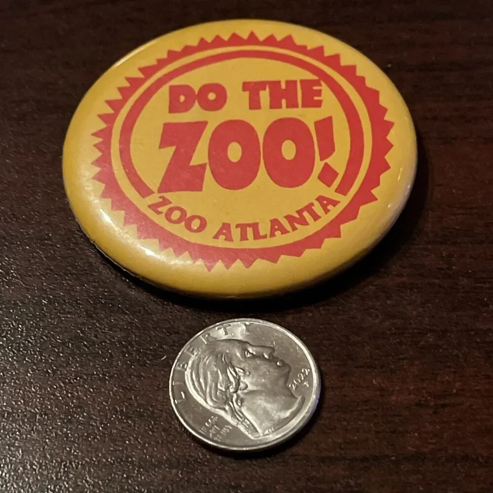 Vintage Atlanta Zoo “Do‎ The Zoo!” Button Pin